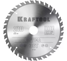 Пильный диск по дереву Optima, 210x30 мм, 36Т KRAFTOOL 36951-210-30