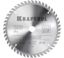 Пильный диск по дереву Precision, 190x20 мм, 48Т KRAFTOOL 36952-190-20