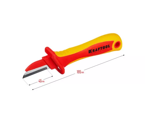 Диэлектрический нож электрика KN-1, 1000 В, прямой KRAFTOOL 45401