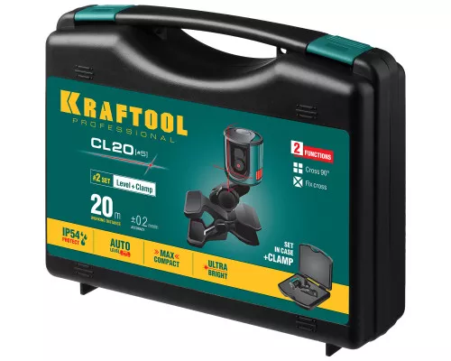 Лазерный нивелир CL 20 #5 KRAFTOOL 34700-5 Лазерный нивелир CL 20 #5 KRAFTOOL 34700-5