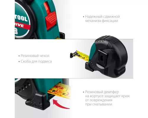 Рулетка X-Drive, 10 мx25 мм KRAFTOOL 34122-10 Рулетка X-Drive, 10 мx25 мм KRAFTOOL 34122-10
