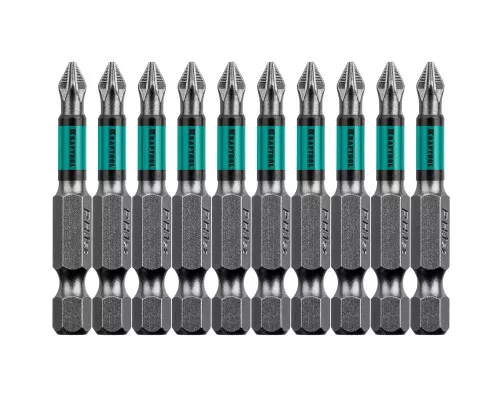 Биты Optimum, PH1, 50 мм, 10 шт. KRAFTOOL 26122-1-50-10 Биты Optimum, PH1, 50 мм, 10 шт. KRAFTOOL 26122-1-50-10