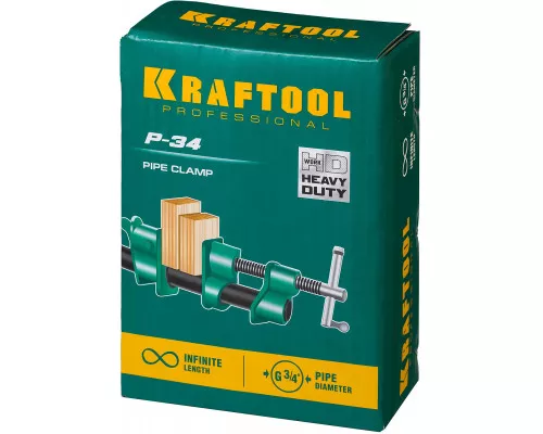 Трубная струбцина PC-34, 3/4" KRAFTOOL 32302-1 Трубная струбцина PC-34, 3/4" KRAFTOOL 32302-1